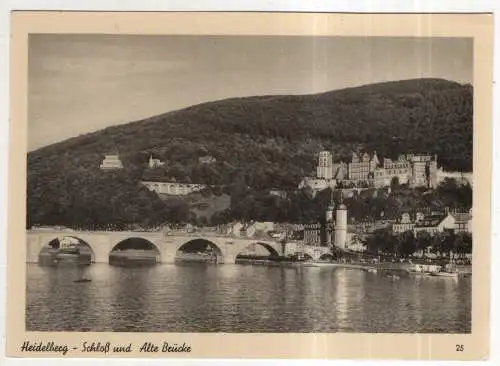 [Ansichtskarte] GERMANY - Heidelberg -  Schloß und Alte Brücke. 