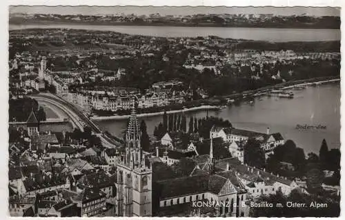 [Ansichtskarte] GERMANY - Konstanz a. B. - Basilika mit Österr. Alpen. 