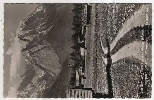 [Ansichtskarte] GERMANY - Auf dem Weg nach Garmisch-Partenkirchen - Zugspitze u. Waxenstein. 