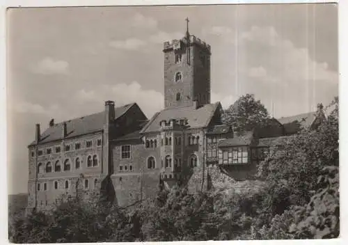 [Ansichtskarte] GERMANY -  Die Wartburg - Blick auf die Burg von Osten her. 