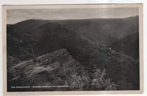 [Ansichtskarte] GERMANY - Das Schwarzatal - Grießbachfelsen mit Eberstein. 