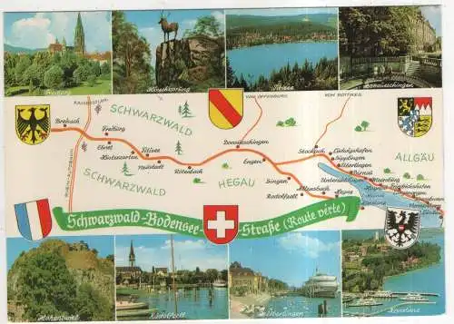 [Ansichtskarte] GERMANY - Schwarzwald - Bodensee - Straße. 