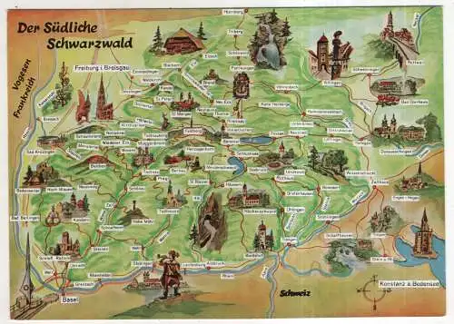 [Ansichtskarte] GERMANY - Der Südliche Schwarzwald. 