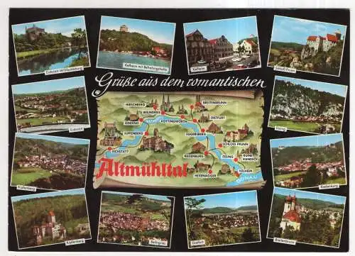 [Ansichtskarte] GERMANY - Grüße aus dem romantischen Altmühltal. 