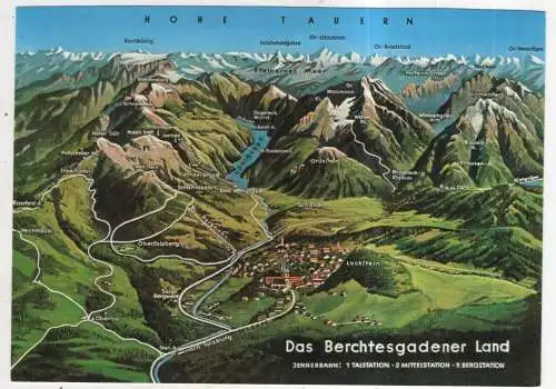 [Ansichtskarte] GERMANY - Das Berchtesgadener Land. 