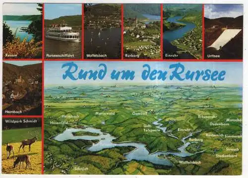 [Ansichtskarte] GERMANY - Rund um den Rursee. 