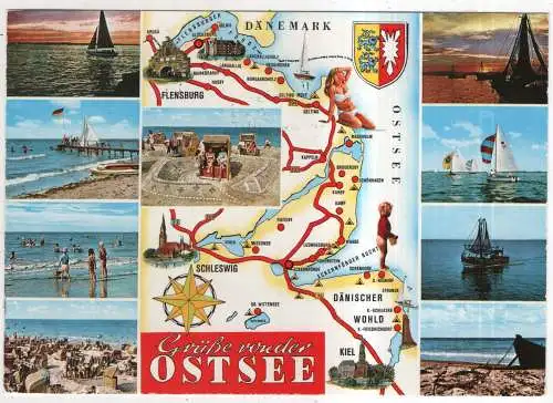 [Ansichtskarte] GERMANY - Grüße von der Ostsee. 