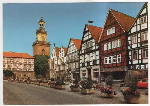 [Ansichtskarte] GERMANY - Rinteln an der  Weser - Markt mit neuem Rathaus, Marktkirche St. Nikolai und altem Rathaus. 