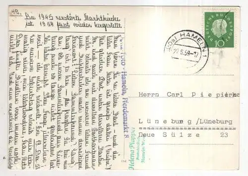 [Ansichtskarte] GERMANY - Hameln an der Weser. 