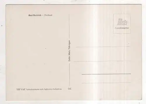 [Ansichtskarte] GERMANY - Bad Bertrich - Freibad. 