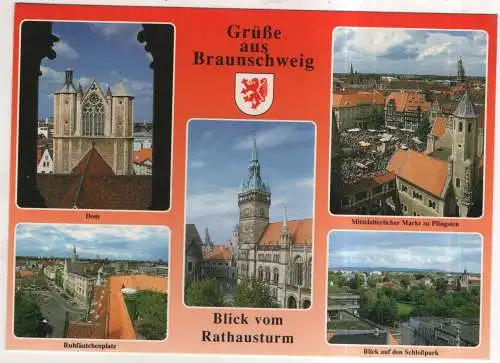 [Ansichtskarte] GERMANY - Braunschweig - Blick vom Rathausturm. 