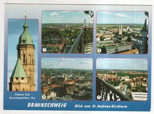 [Ansichtskarte] GERMANY - Braunschweig - Blick vom St. Andreas-Kirchturm. 