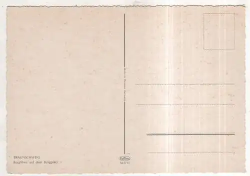 [Ansichtskarte] GERMANY - Braunschweig - Burglöwe auf dem Burgplatz. 