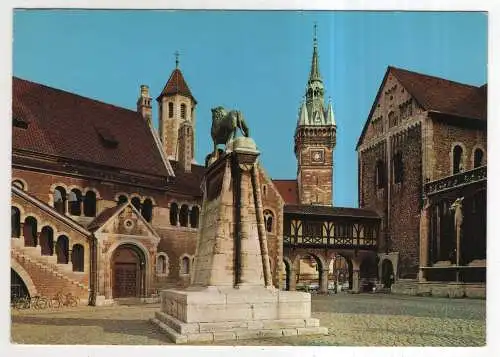 [Ansichtskarte] GERMANY - Braunschweig - Blick auf Dom, Burg und Rathaus. 