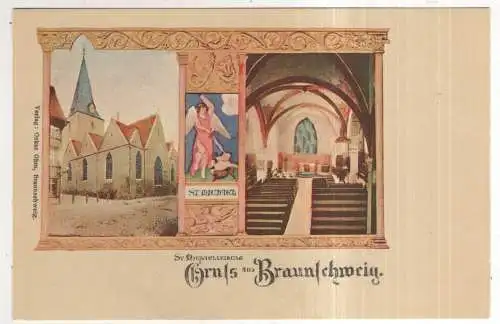 [Ansichtskarte] GERMANY - Braunschweig - St. Michaelskirche - REPRODUKTION. 