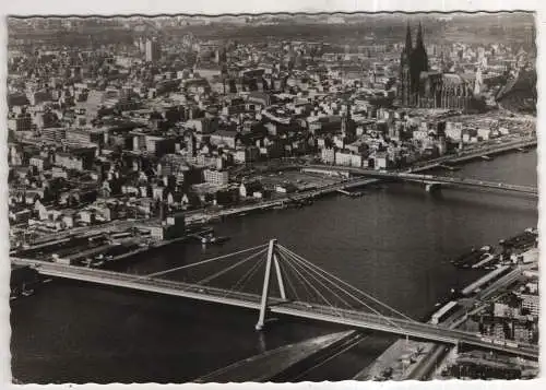 [Ansichtskarte] GERMANY - Köln am Rhein - Severinsbrücke und Dom. 