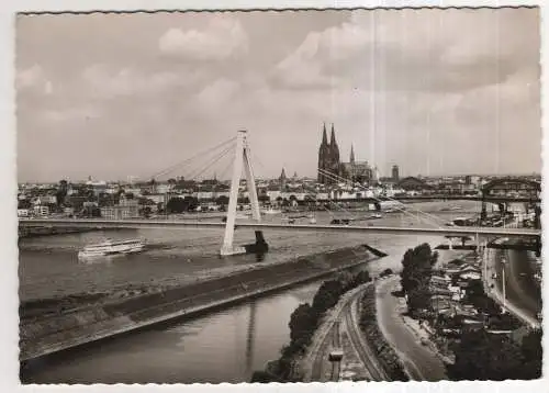 [Ansichtskarte] GERMANY - Köln am Rhein - Severinsbrücke und Dom. 