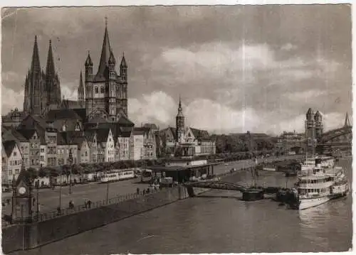 [Ansichtskarte] GERMANY - Köln am Rhein - Rheinufer. 