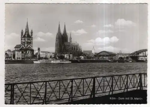 [Ansichtskarte] GERMANY - Köln am Rhein - Dom mit St. Martin. 