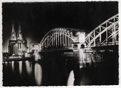 [Ansichtskarte] GERMANY - Köln am Rhein - Die Hohenzollernbrücke. 