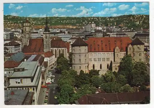 [Ansichtskarte] GERMANY - Stuttgart  - Blick auf Altes Schloß, Stiftskirche und die Stadt. 