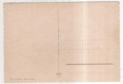 [Ansichtskarte] GERMANY - Stuttgart  - Schlossplatz. 