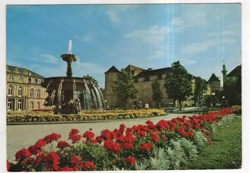 [Ansichtskarte] GERMANY - Stuttgart - Schloßplatz - Blick zum alten Schloß. 