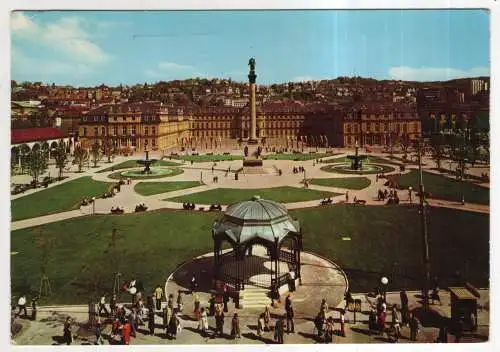 [Ansichtskarte] GERMANY - Stuttgart - Schloßplatz und Neues Schloß. 