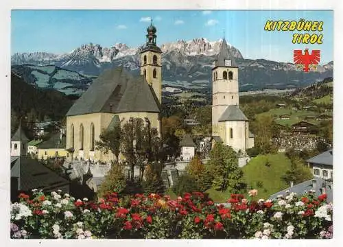 [Ansichtskarte] AUSTRIA - Kitzbühel . Pfarrkirche St. Andreas und Liebfrauenkirche. 