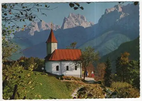 [Ansichtskarte] AUSTRIA - Antonius-Kapelle mit Wildem Kaiser / Kaisertal. 