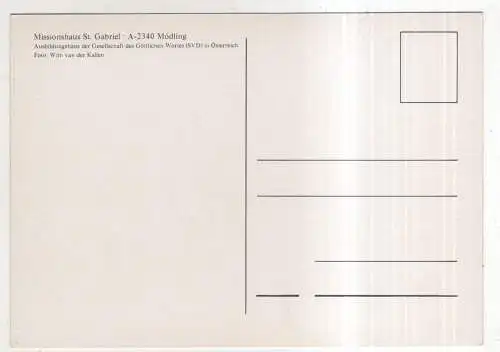 [Ansichtskarte] AUSTRIA - Mödling - 100 Jahre Missionshaus St. Gabriel 1889-1989. 
