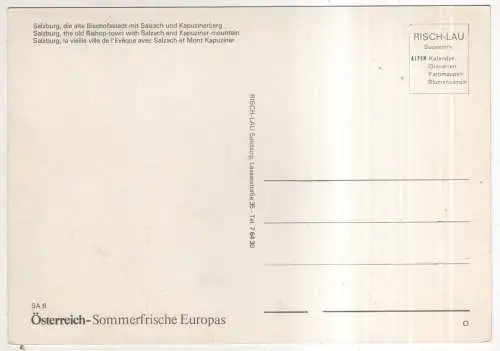 [Ansichtskarte] AUSTRIA - Salzburg. 