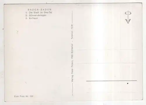 [Ansichtskarte] GERMANY - Baden-Baden. 