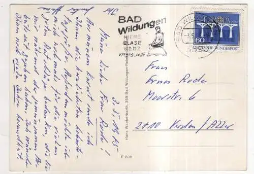 [Ansichtskarte] GERMANY - Bad Wildungen - Reinhardshausen. 