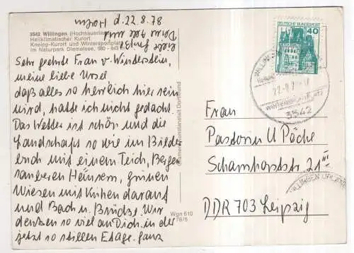 [Ansichtskarte] GERMANY - Willingen / Hochsauerland. 