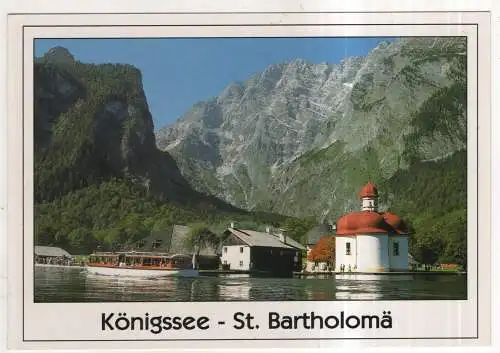 [Ansichtskarte] GERMANY - Königssee - St. Bartholomä. 