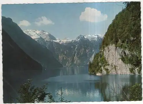 [Ansichtskarte] GERMANY - Königssee vom Malerwinkel mit Steinernem Meer. 