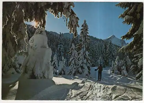 [Ansichtskarte] GERMANY - Kreuzeck-Skigebiet mit Alpspitze. 