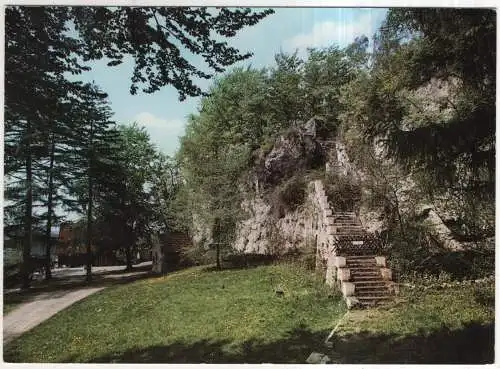 [Ansichtskarte] GERMANY - Barbis / Südharz - Burgruine Schwarzfels. 