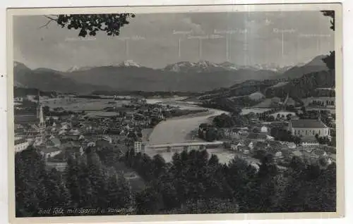 [Ansichtskarte] GERMANY - Bad Tölz mit Isartal u. Karwendel. 