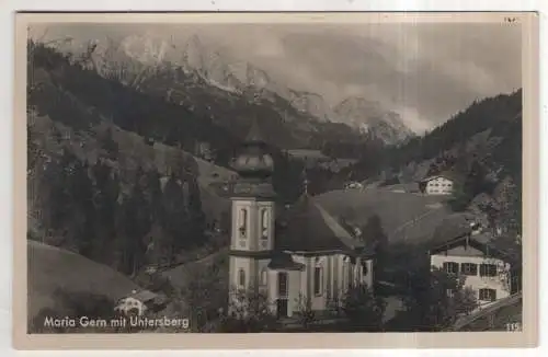 [Ansichtskarte] GERMANY - Maria Gern mit Untersberg. 