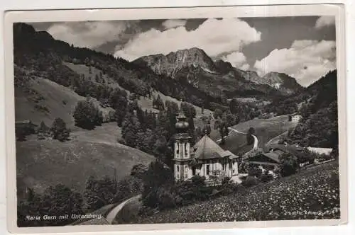 [Ansichtskarte] GERMANY - Maria Gern mit Untersberg. 