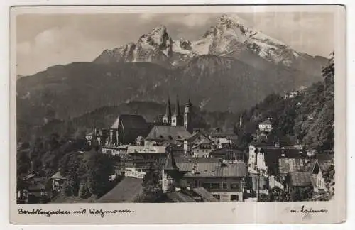 [Ansichtskarte] GERMANY - Berchtesgaden mit Watzmann. 