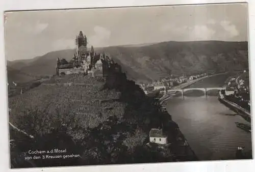 [Ansichtskarte] GERMANY - Cochem a. d. Mosel von den 3 Kreuzen gesehen. 