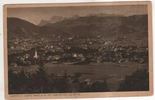 [Ansichtskarte] GERMANY - Garmisch-Partenkirchen mit Karwendelgebirge. 