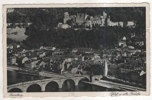 [Ansichtskarte] GERMANY - Heidelberg - Schloß u. alte Brücke. 