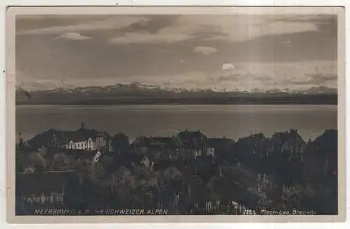 [Ansichtskarte] GERMANY - Meersburg a. B. mit Schweizer Alpen. 