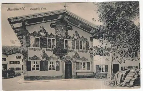 [Ansichtskarte] GERMANY - Mittenwald - Bemaltes Haus. 