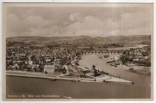 [Ansichtskarte] GERMANY - Koblenz a. Rh. - Blick zum Ehrenbreitstein. 