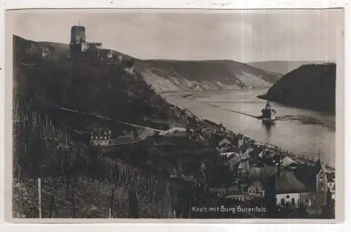 [Ansichtskarte] GERMANY - Kaub mit Burg Gutenfels. 